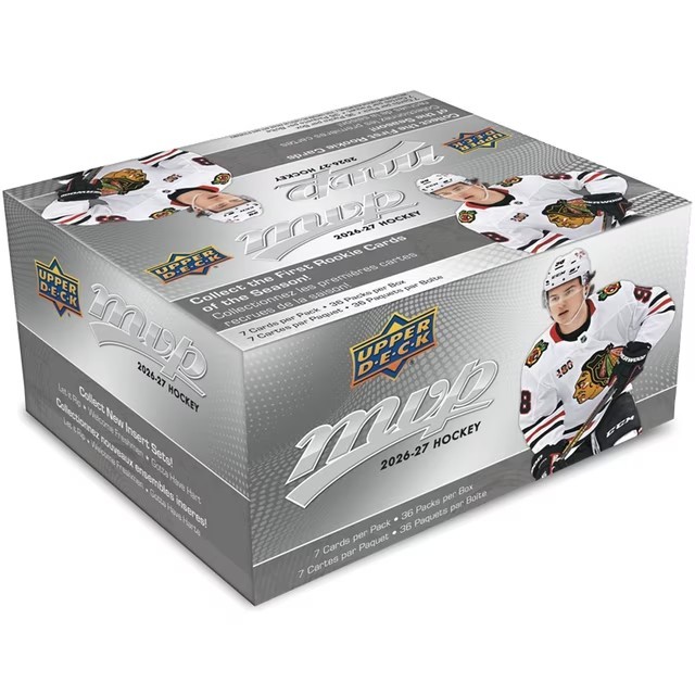 2026-27 Upper Deck MVP Hockey Trading Cards Retail Box