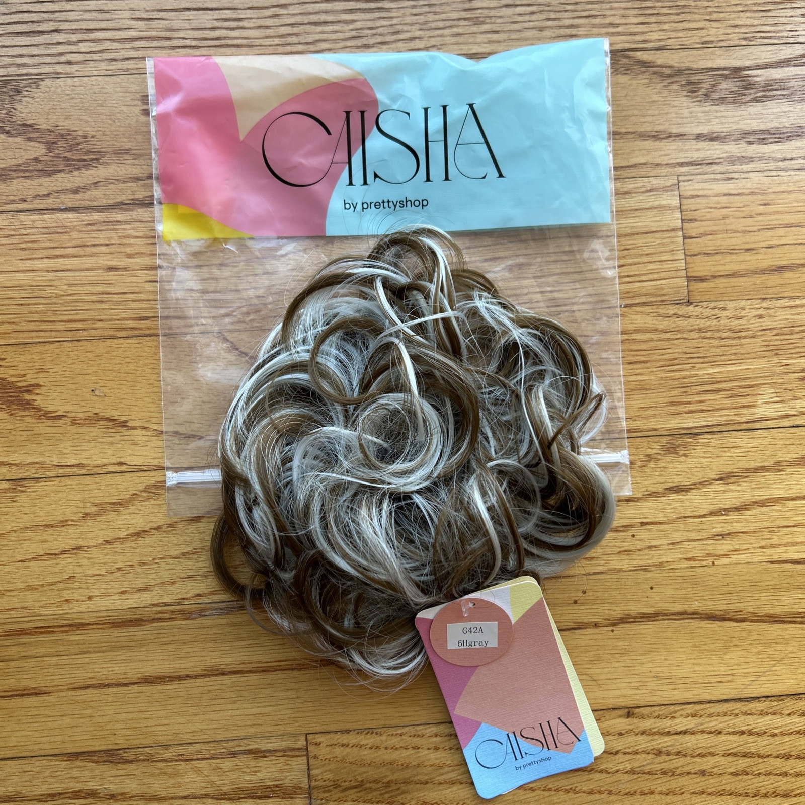 Caisha By Prettyshop Brown/gray Mix Small Hairpiece G42A Caisha By Prettyshop Brown/gray Mix Small Hairpiece G42A