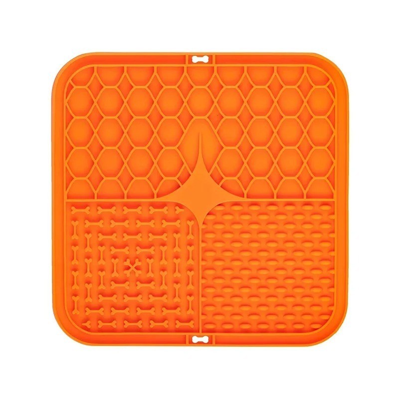 Blue Lick Mat for Dog Cat Slow Feed Food Placemat Pet Lick Feeding Licki Plate