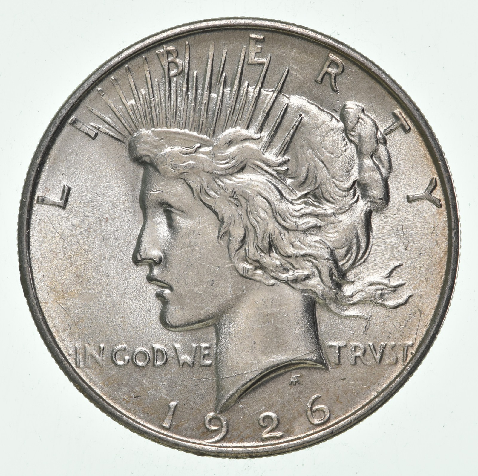 (1) AU 1926-D Peace Silver Dollar 90% - Almost Unc - Denver Mint