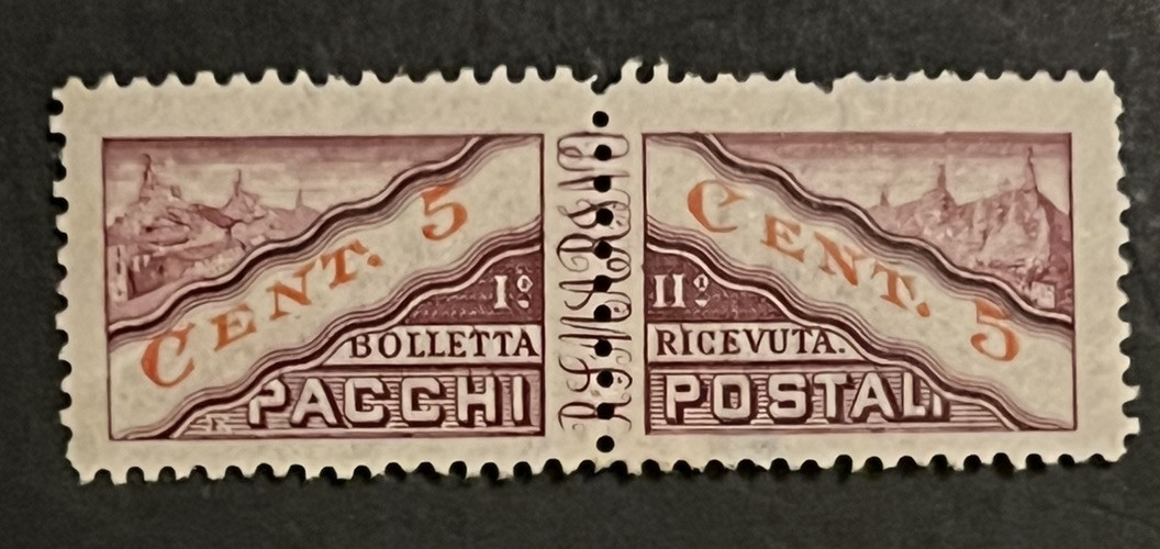 Travelstamps: 1945-46 San Marino Parcel Post Stamps Mint MOGH Pair Travelstamps: 1945-46 San Marino Parcel Post Stamps Mint MOGH Pair