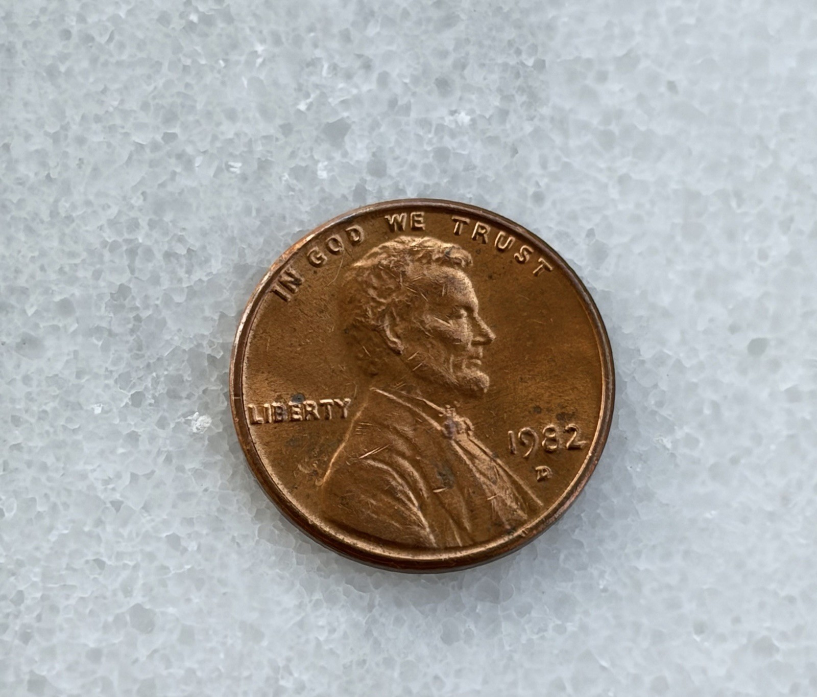 1982 - D Penny Large Date Copper 3.08g