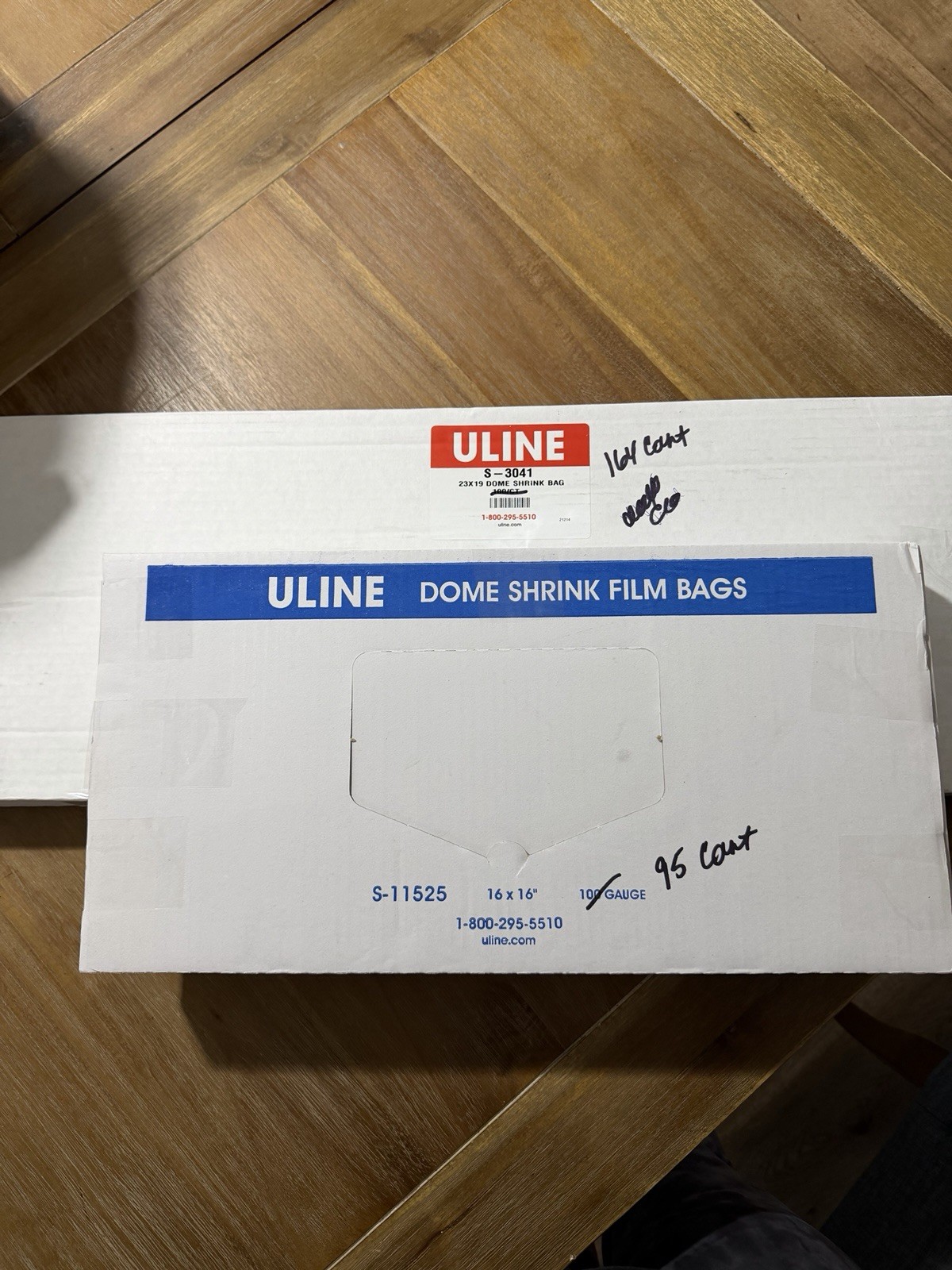Uline Dome Shrinkfilm Bags Qty 164 23 X 19 And Qty 95 16 X 16 New Uline Dome Shrinkfilm Bags Qty 164 23 X 19 And Qty 95 16 X 16 New