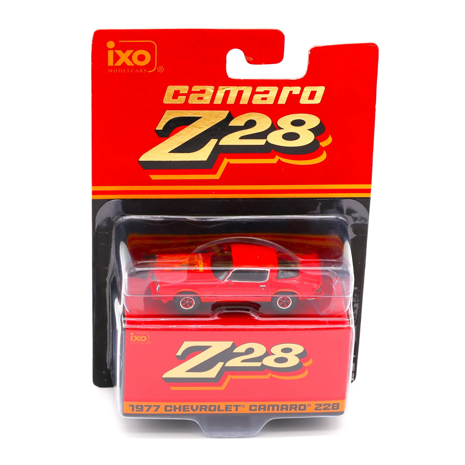 IXO Models 1977 Chevrolet Camaro Z28 Red 1:64 Diecast