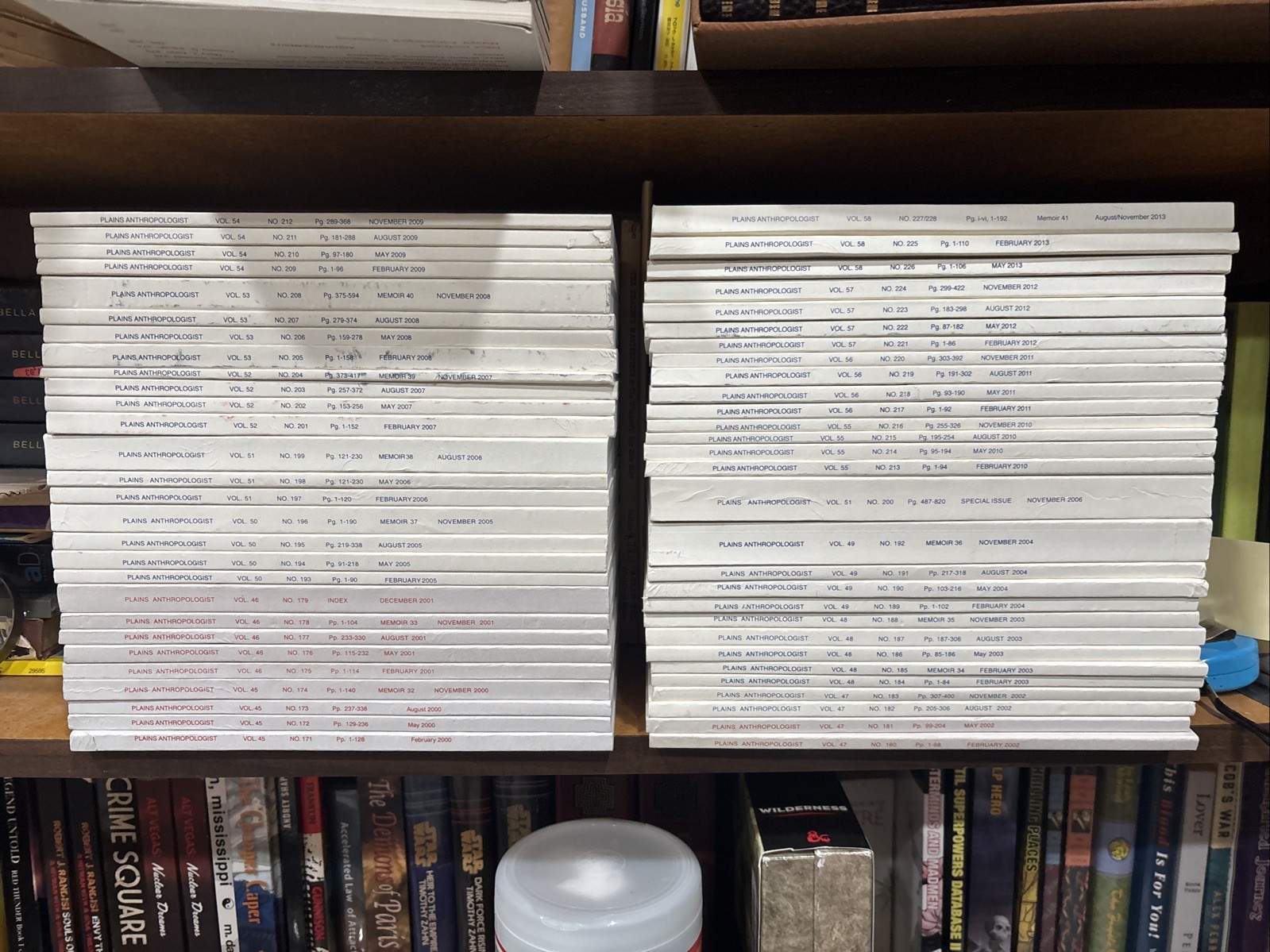 PLAINS ANTHROPOLOGIST  Journals 2000-2013 Anthropology Archaeology