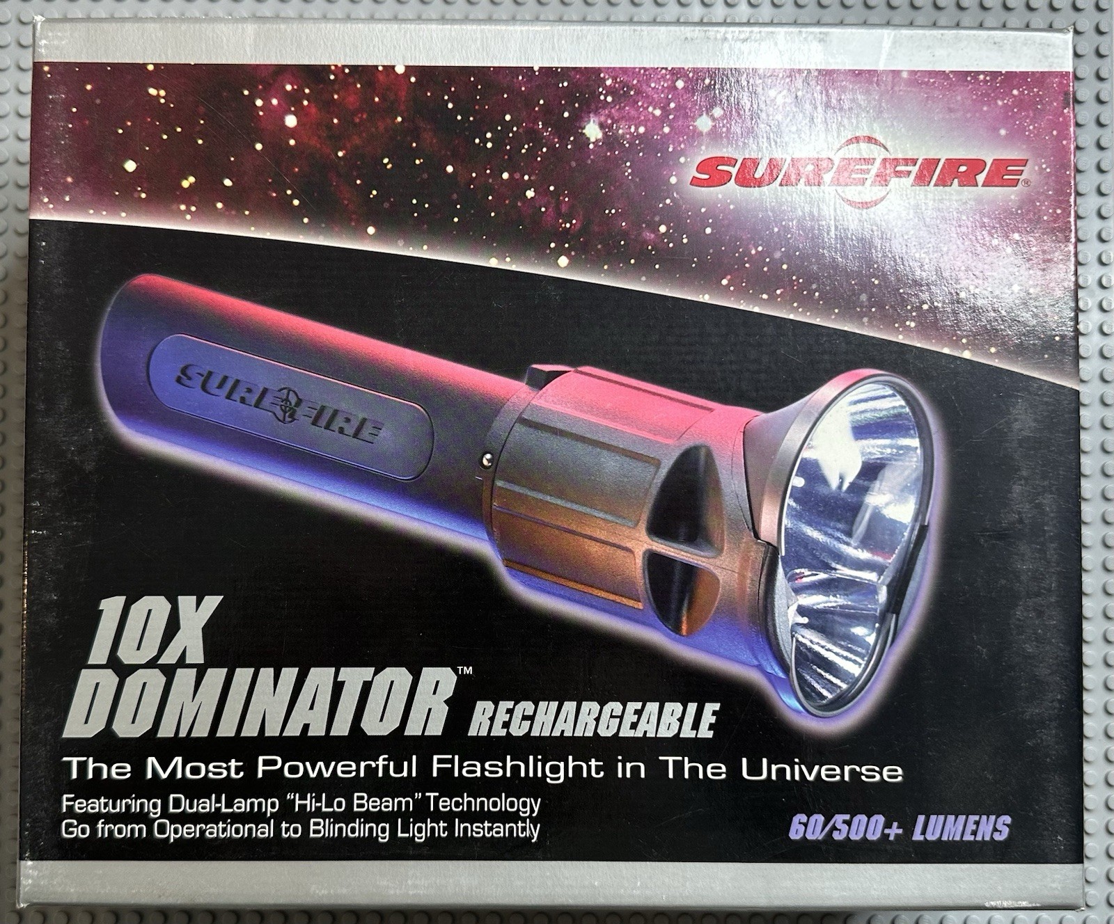 SureFire 10X Dominator Rechargeable NOS Never Used Open Box Vintage Model 10X911