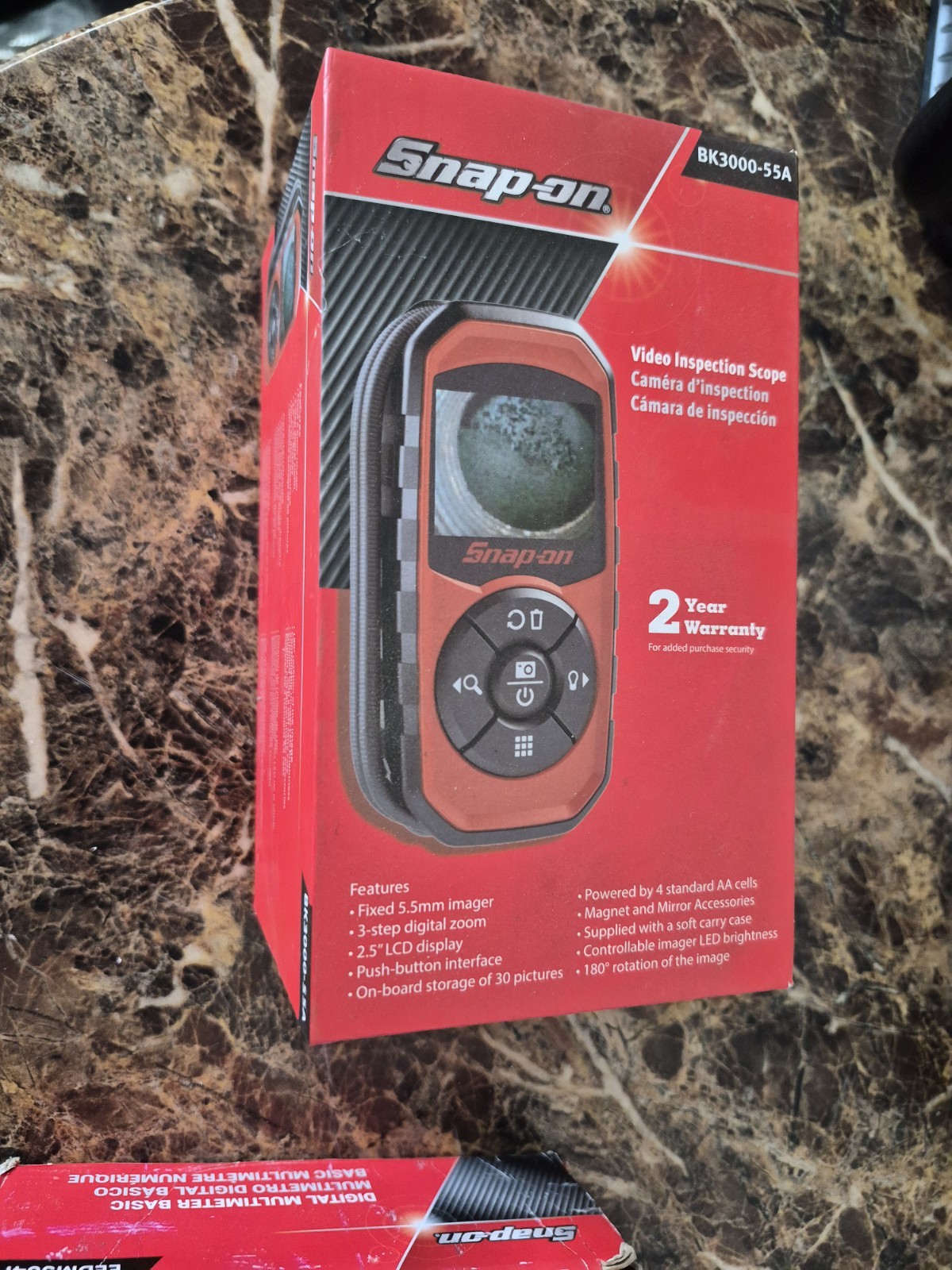 New Snap-on™ BK3000-55A Video Inspection Scope W/2.5” LCD Screen & Soft Case New Snap-on™ BK3000-55A Video Inspection Scope W/2.5” LCD Screen & Soft Case