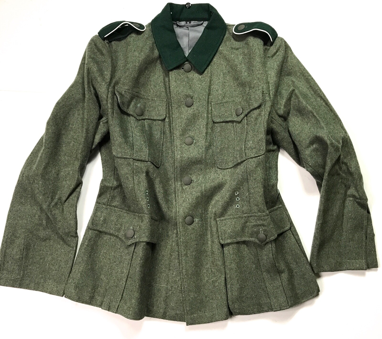 WWII GERMAN HEER WAFFEN M1936 M36 WOOL COMBAT FIELD GREY TUNIC-LARGE WWII GERMAN HEER WAFFEN M1936 M36 WOOL COMBAT FIELD GREY TUNIC-LARGE