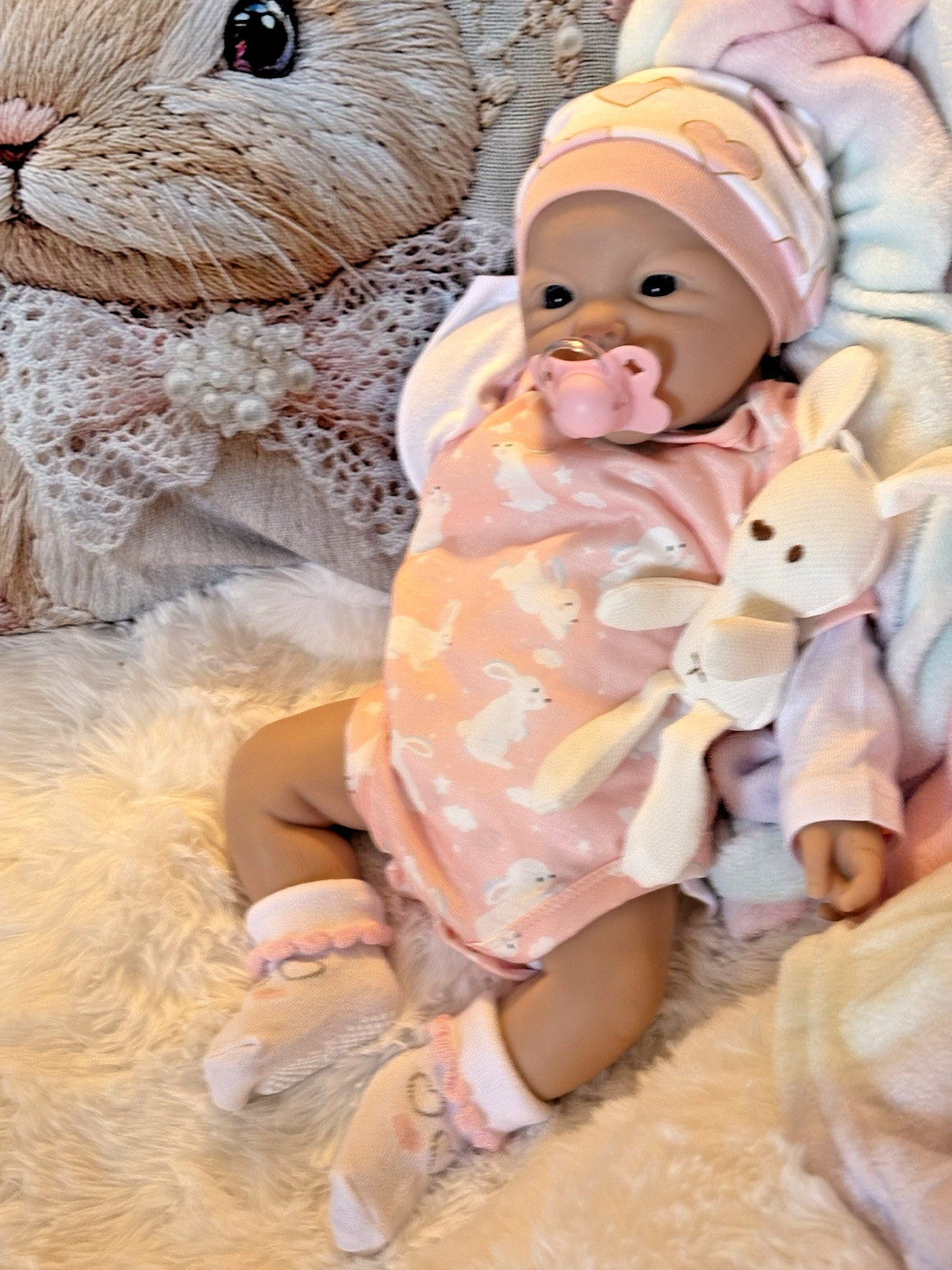Full Silicone Reborn Baby Girl Doll 18” Floppy Infant 5 lbs Lifelike Squishy