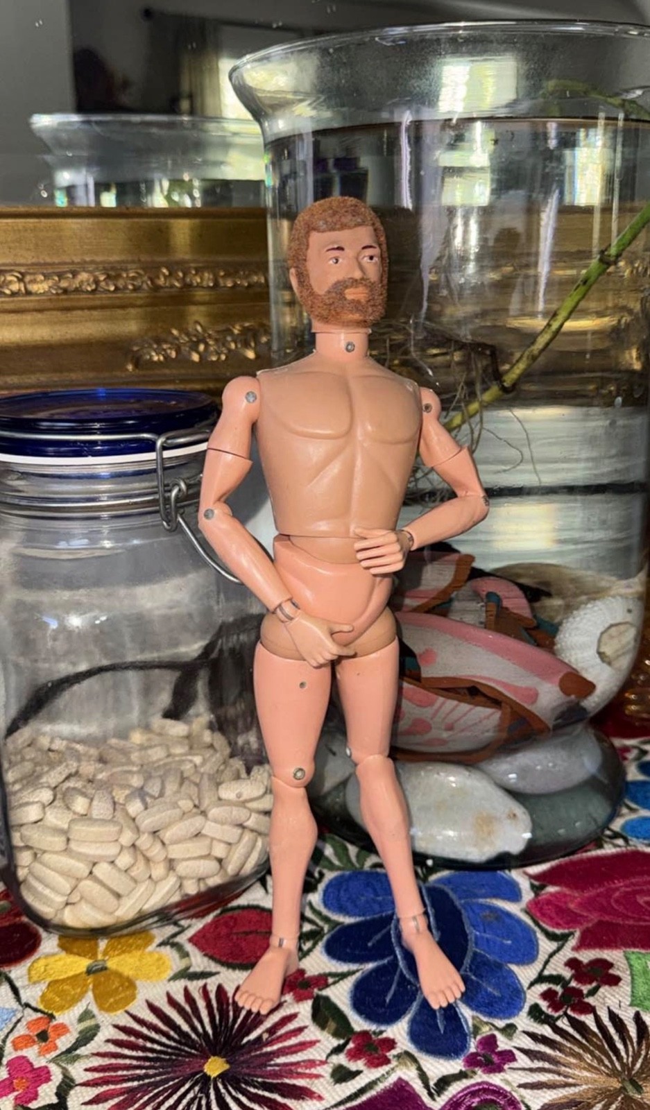 Vintage Hasbro 1964 GI Joe With Red Flocked Hair/Beard Pat No 3277602