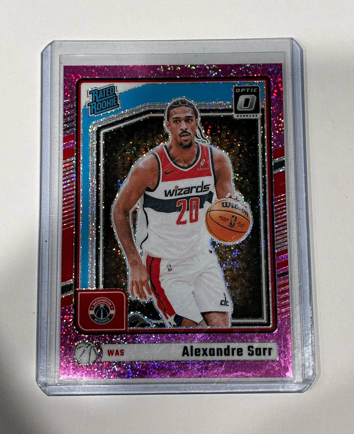 Panini 2024-25 Donruss Optic Alexandre Sarr Pink Sparkle /275 RC