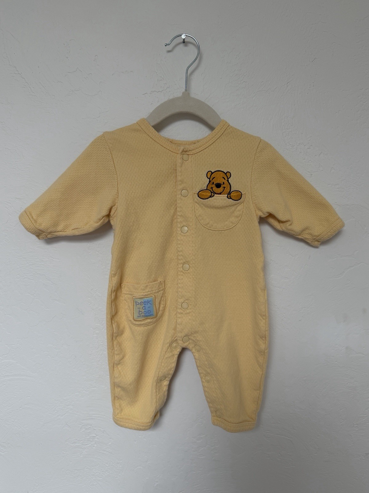 Vintage 90s Disney Store Winnie the Pooh Tigger Peek-A-Boo Baby Romper — Size 3M