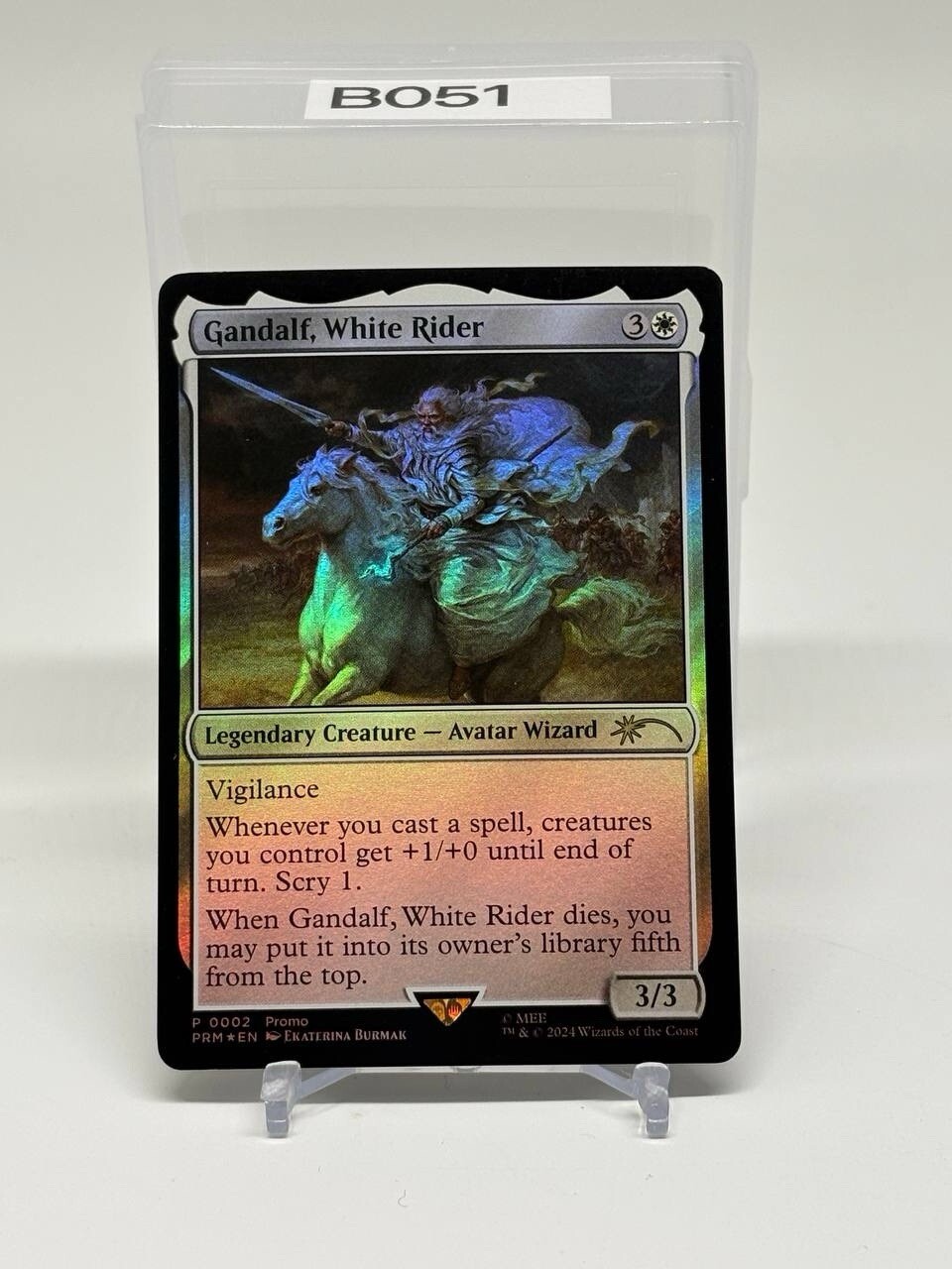 Gandalf, White Rider (0002) *FOIL* PROMO 2024 MTG NM/M Gandalf, White Rider (0002) *FOIL* PROMO 2024 MTG NM/M