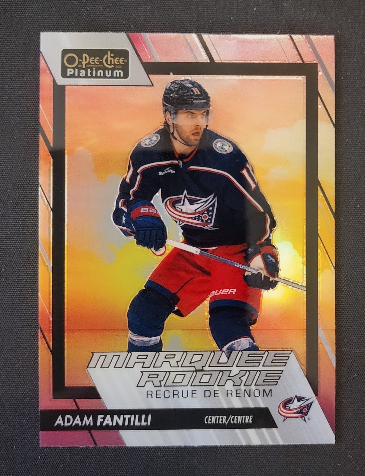 2023-24 O-Pee-Chee Platinum Marquee Rookies Adam Fantilli #203 Sunset (RC)