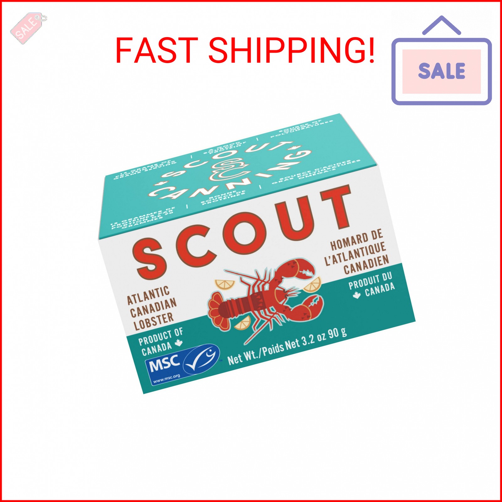 Scout, Lobster Atlantic Canadian, 3.1 Ounce Scout, Lobster Atlantic Canadian, 3.1 Ounce