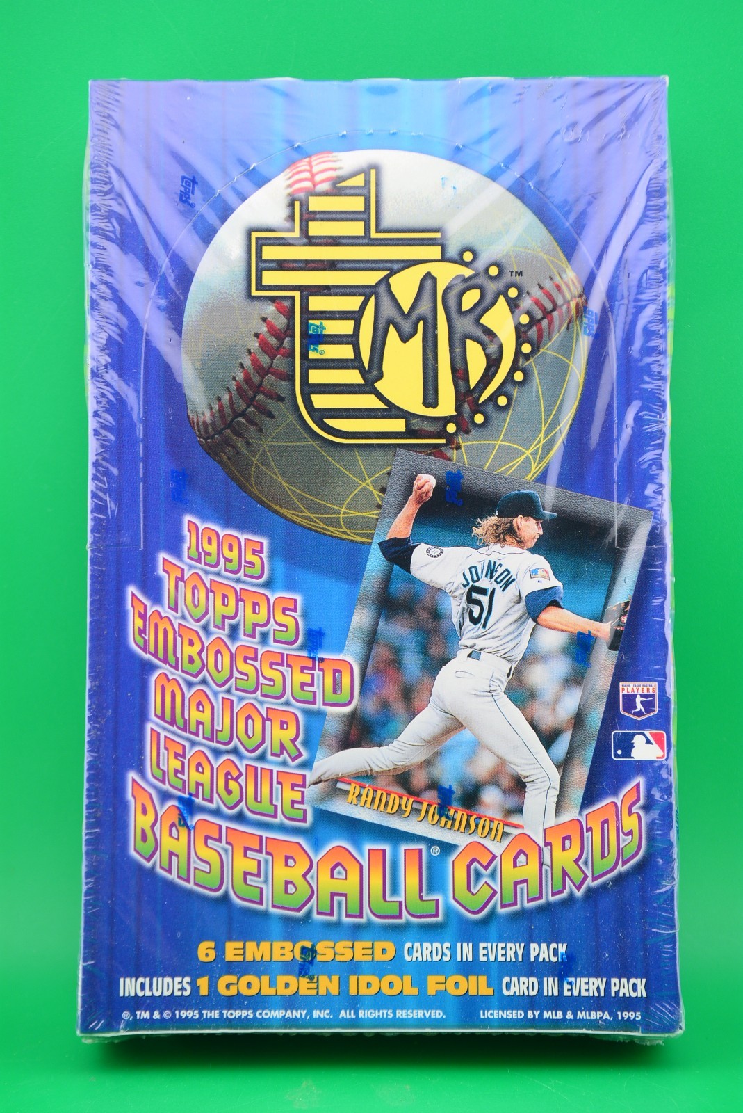 1995 Topps Embossed Baseball Wax Box - Factory Sealed W/ 24 Packs 1995 Topps Embossed Baseball Wax Box - Factory Sealed W/ 24 Packs