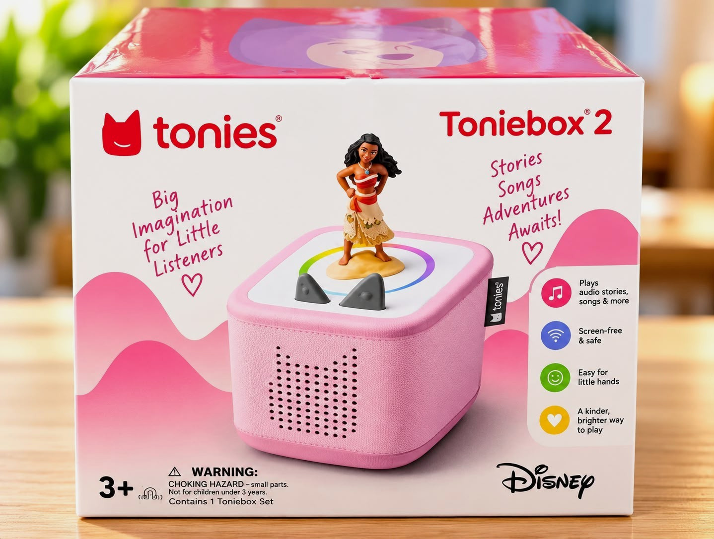 tonies Toniebox 2 Pink Audio Player Starter Set w/ Disney Tonie Figure, Ages 3+ tonies Toniebox 2 Pink Audio Player Starter Set w/ Disney Tonie Figure, Ages 3+