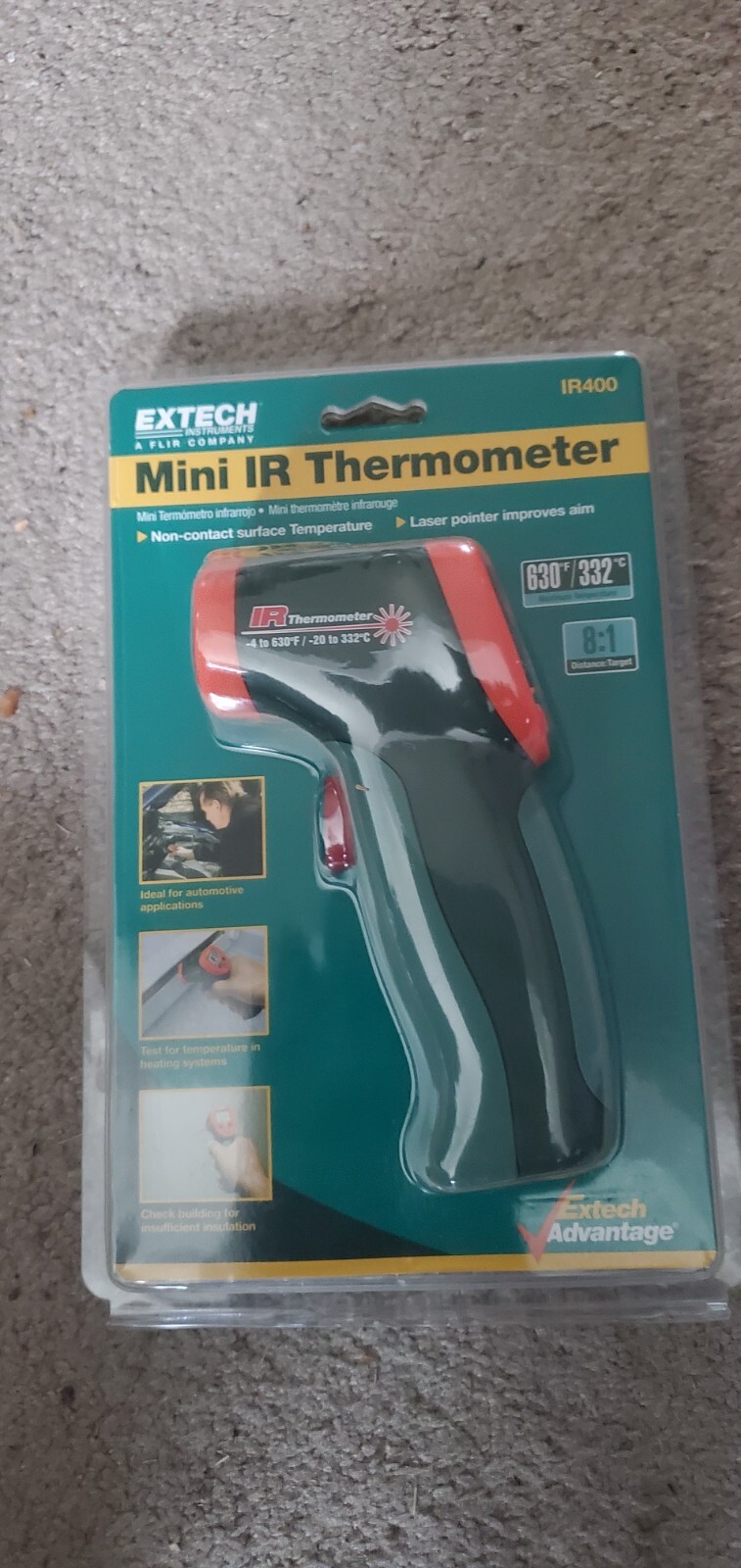 EXTECH IR400 Mini IR Thermometer EXTECH IR400 Mini IR Thermometer