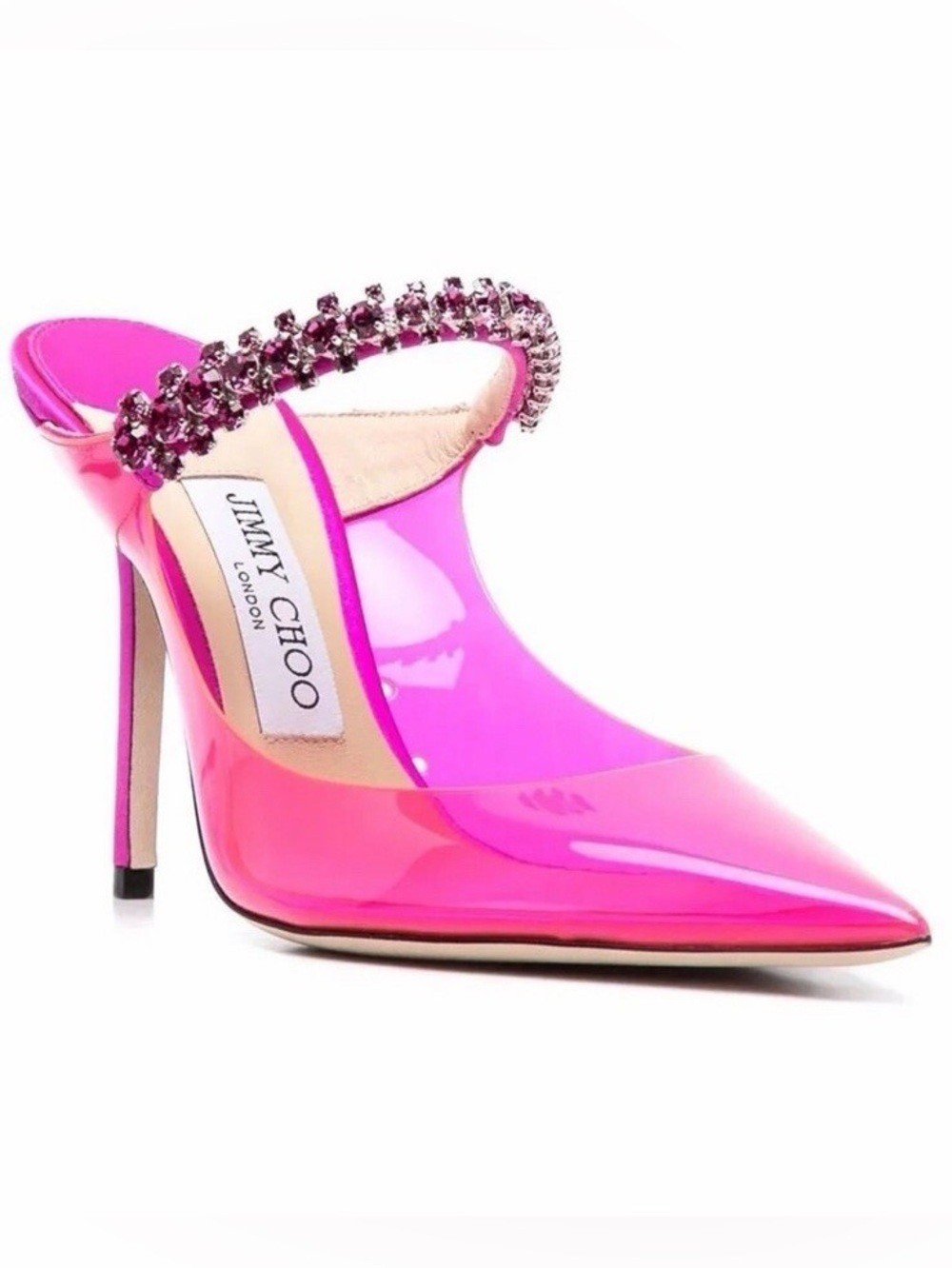 Jimmy Choo Hot Pink Bing 100 Heels
