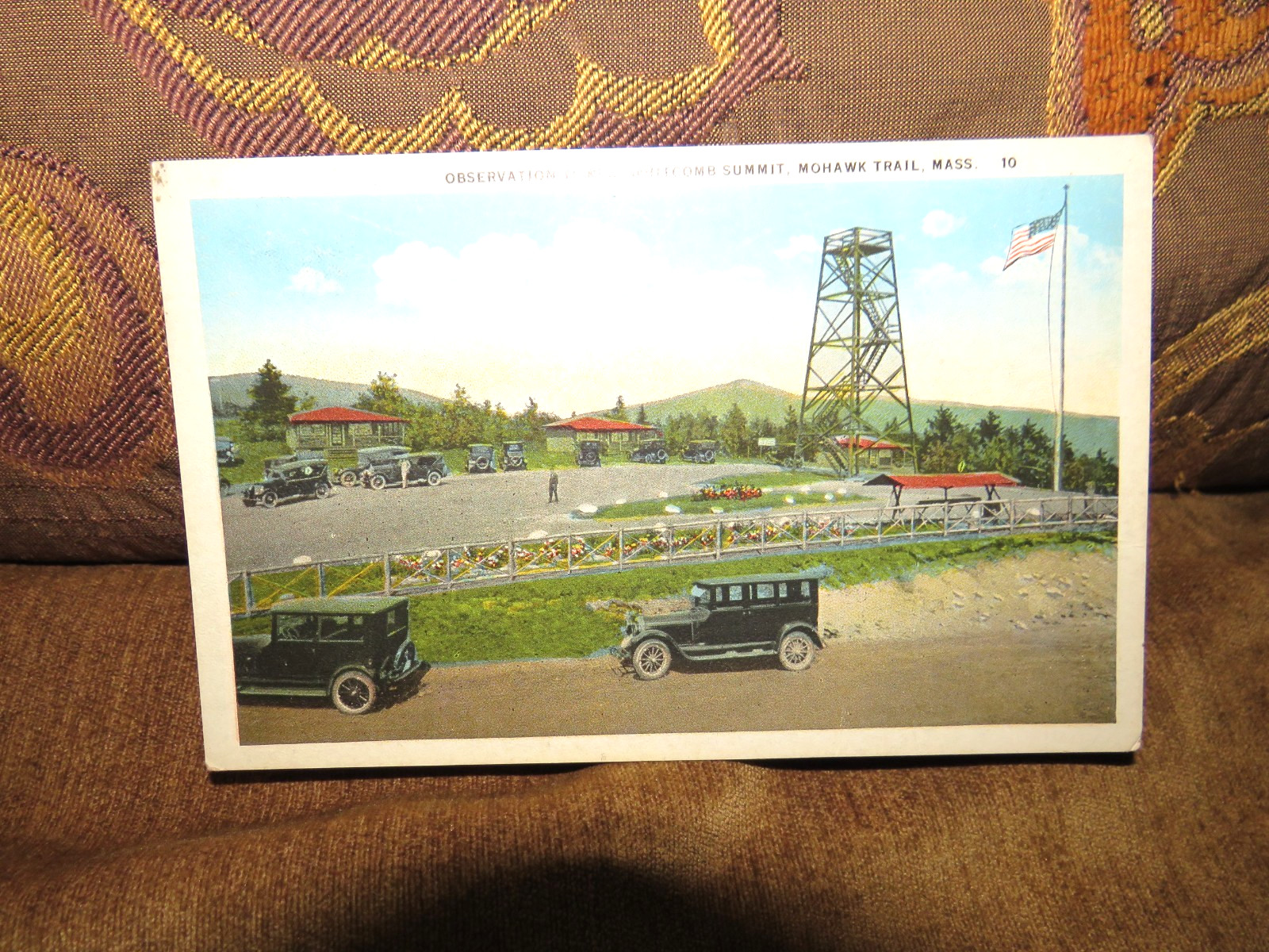 VINTAGE 1907-1915 POSTCARD OBSERVATION TOWER WHITCOMB SUMMIT MOHAWK TRAIL MASS.