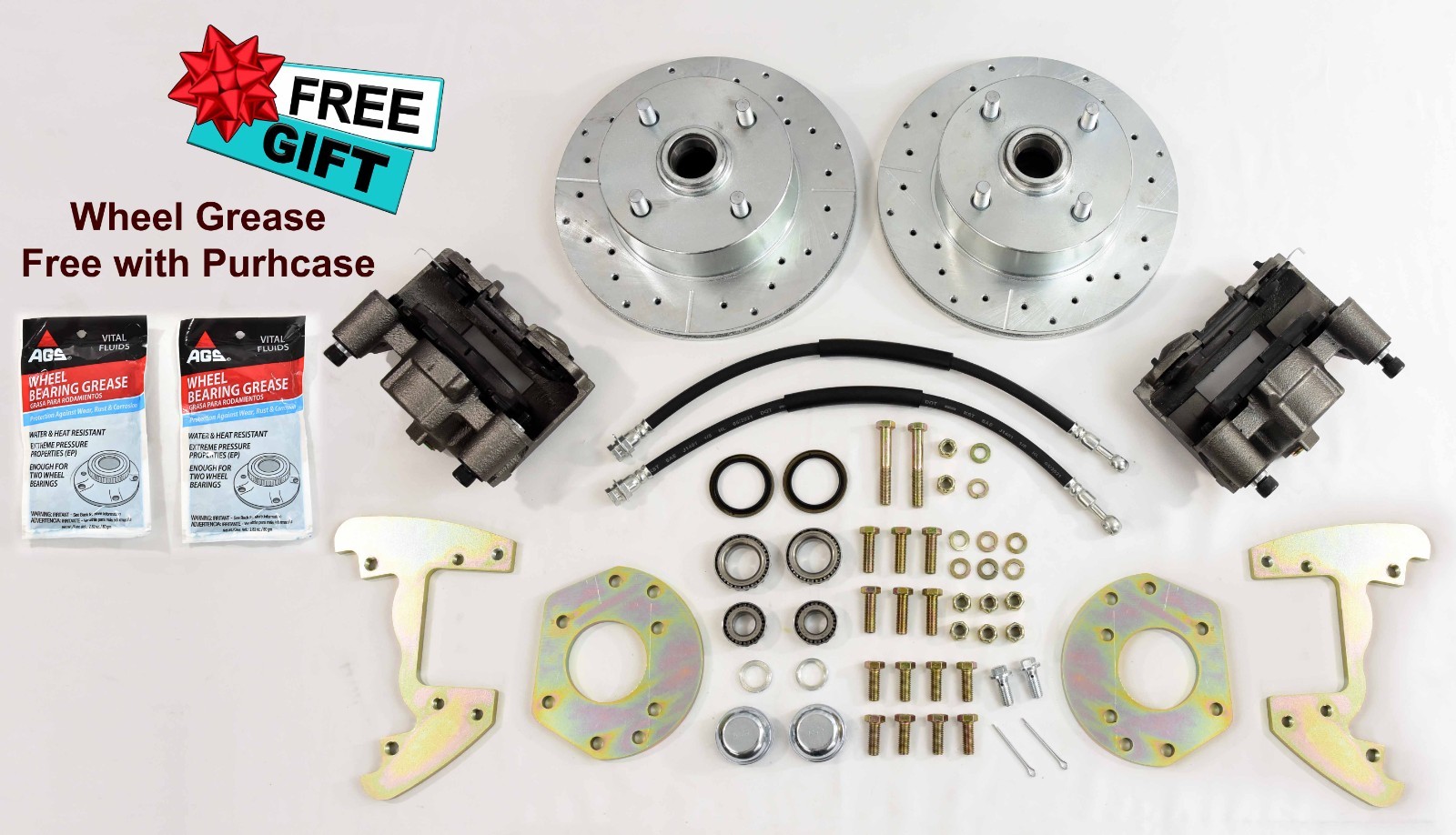 1964-1966 Ford Mustang front disc brake changeover 4 lug 6 cylinder spindle