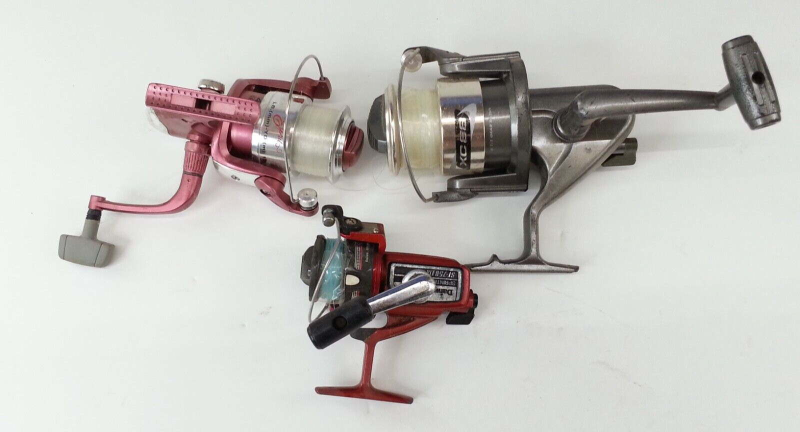 3 Piece Vintage Lot Fishing Reels XC88 ES60 And Diawa Sprinter ST 750 DX