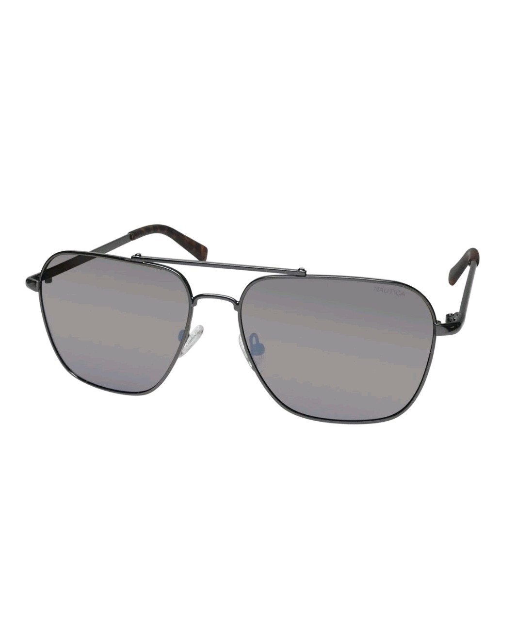 NEW NAUTICA N9208S SUNGLASSES PILOT MENS METAL & PLASTIC GRAY 57-15-145 040