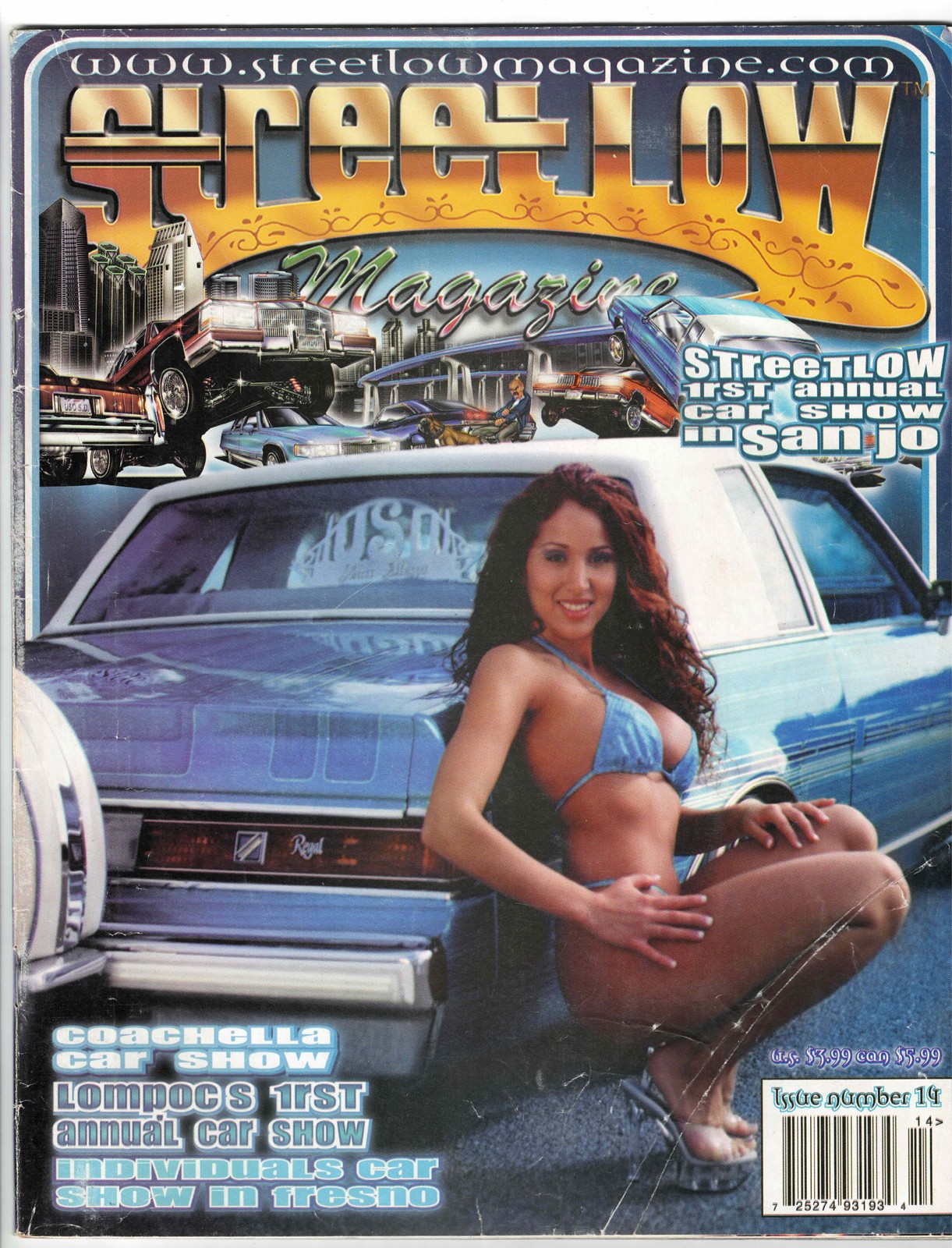 STREET LOW 2001 Issue 14 - rare LATINA BIKINIS and HOT RODS LOWRIDER CAR CULTURE STREET LOW 2001 Issue 14 - rare LATINA BIKINIS and HOT RODS LOWRIDER CAR CULTURE