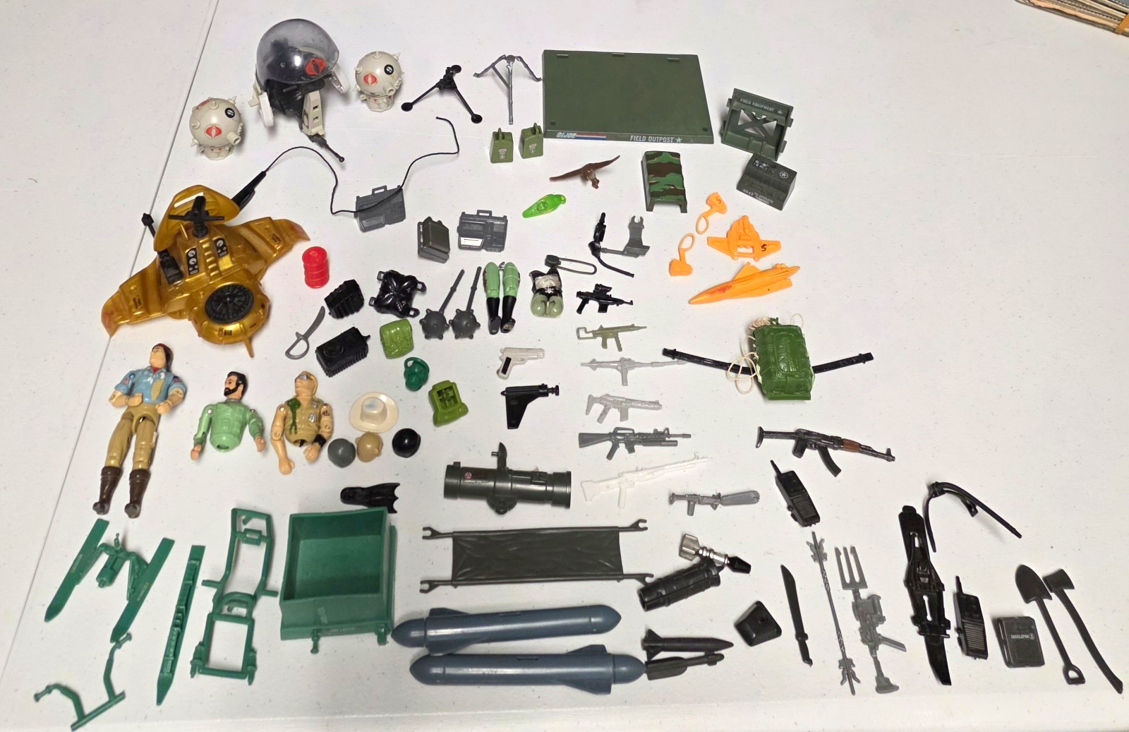 Vintage 1980's G.I. Joe Mixed Lot Weapons Gear Parts Accessories Figures Army Vintage 1980's G.I. Joe Mixed Lot Weapons Gear Parts Accessories Figures Army