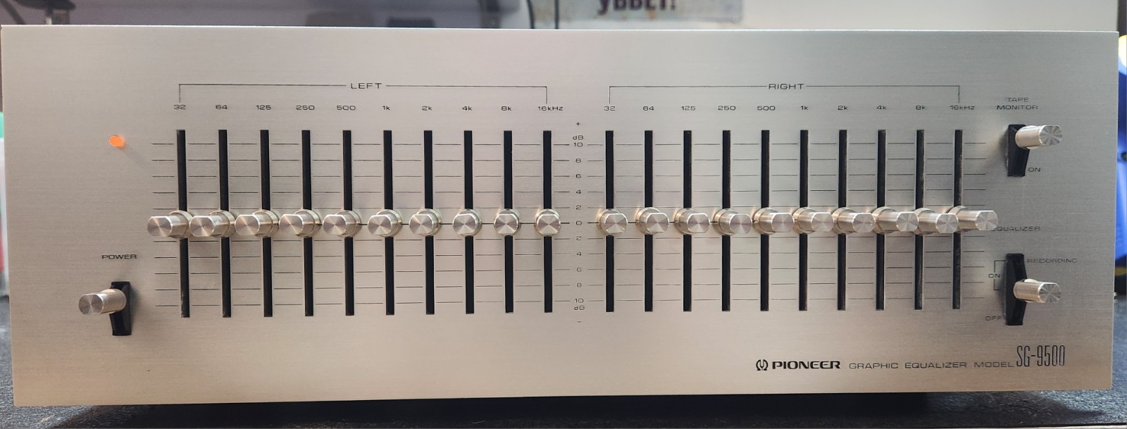 [Pro-Serviced] Pioneer SG-9500 Graphic Equalizer Recapped Fast 