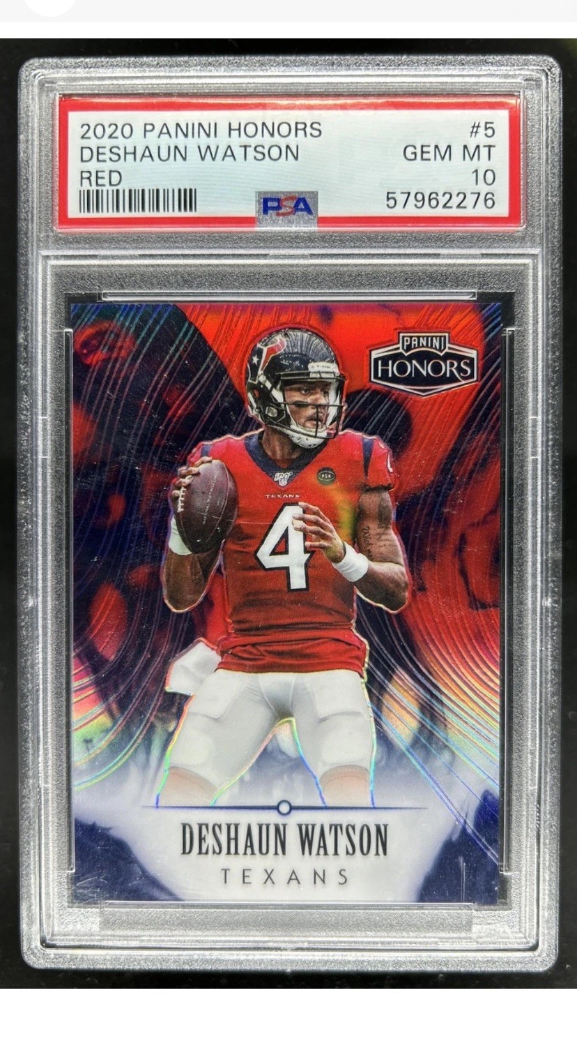 2020 Panini Honors Deshaun Watson Red #’d to /10 PSA 10 GEM MINT