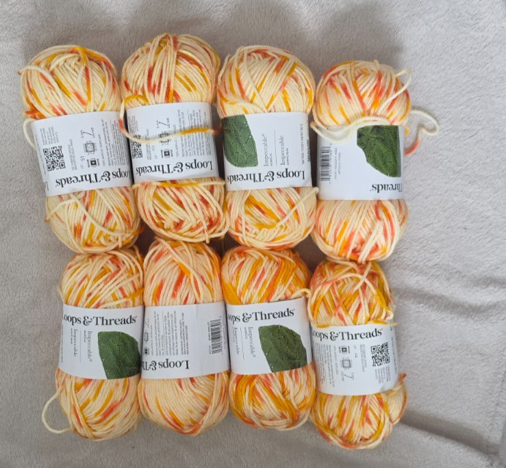 LOOPS AND THREADS LT YARN IMPECCABLE STRIPES MULTI Self Striping, 3.5oz, 1 skein