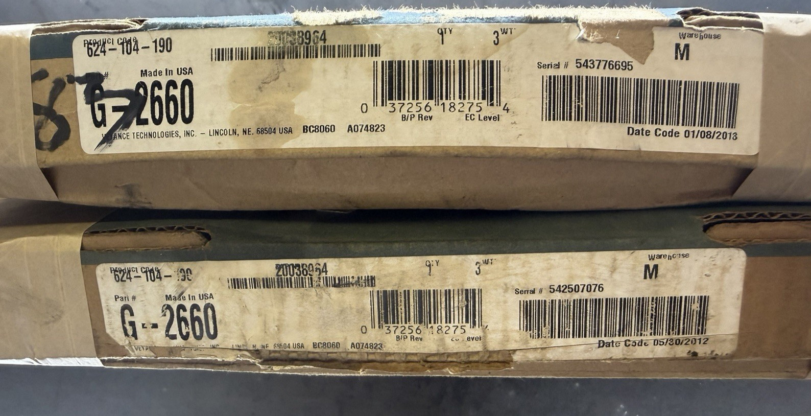 Lot of 2 Goodyear G-2660 SilentSync® Contitech Goodyear Eagle PD Belt-NRG NOS