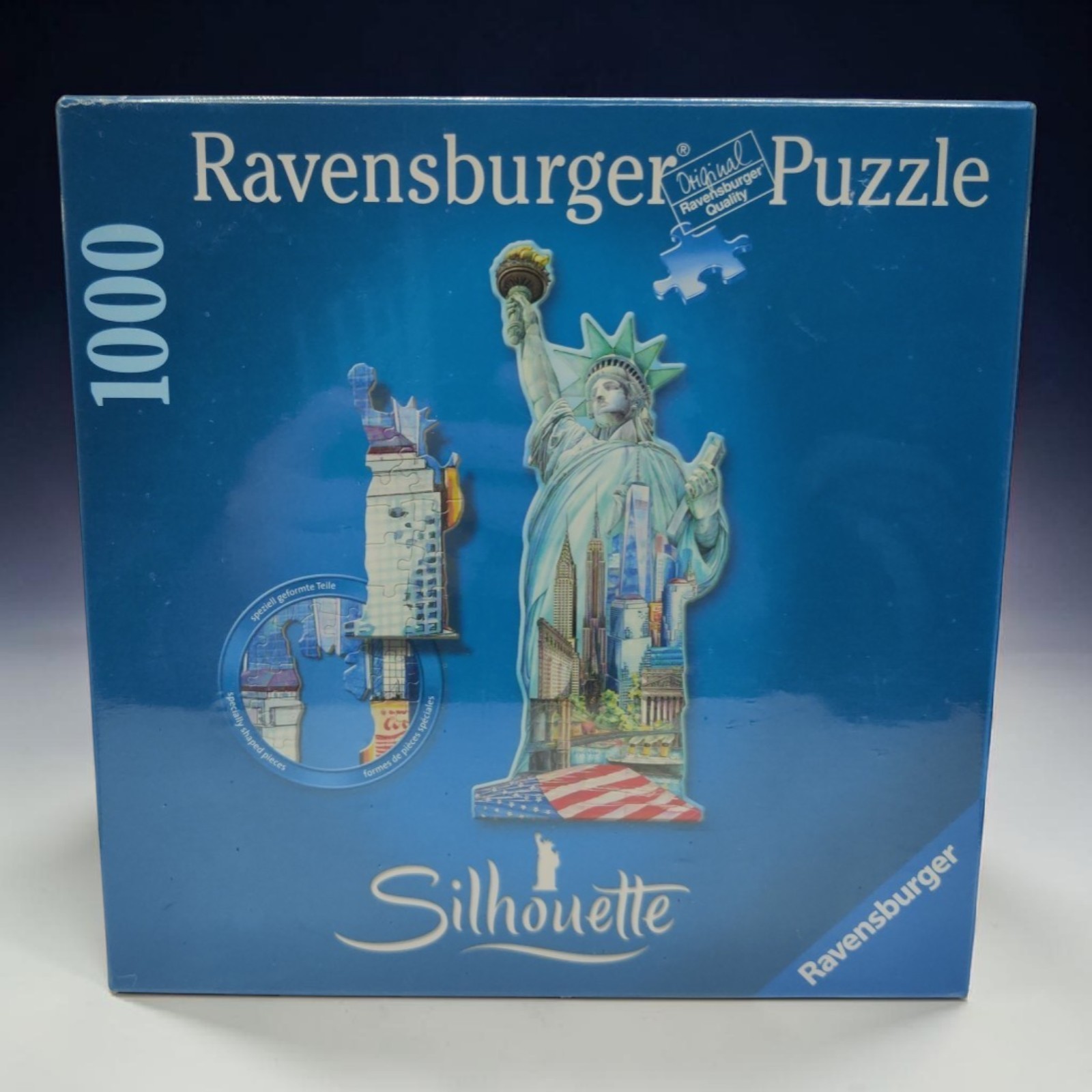 Ravensburger Statue of Liberty Jigsaw Puzzle Silhouette New York 1000 Pieces