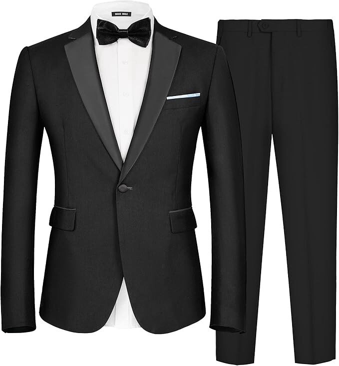 Mage Male Men\'s Suit Jacket Size 2XL W Dress Pants Set - Never Worn Mage Male Men\'s Suit Jacket Size 2XL W Dress Pants Set - Never Worn