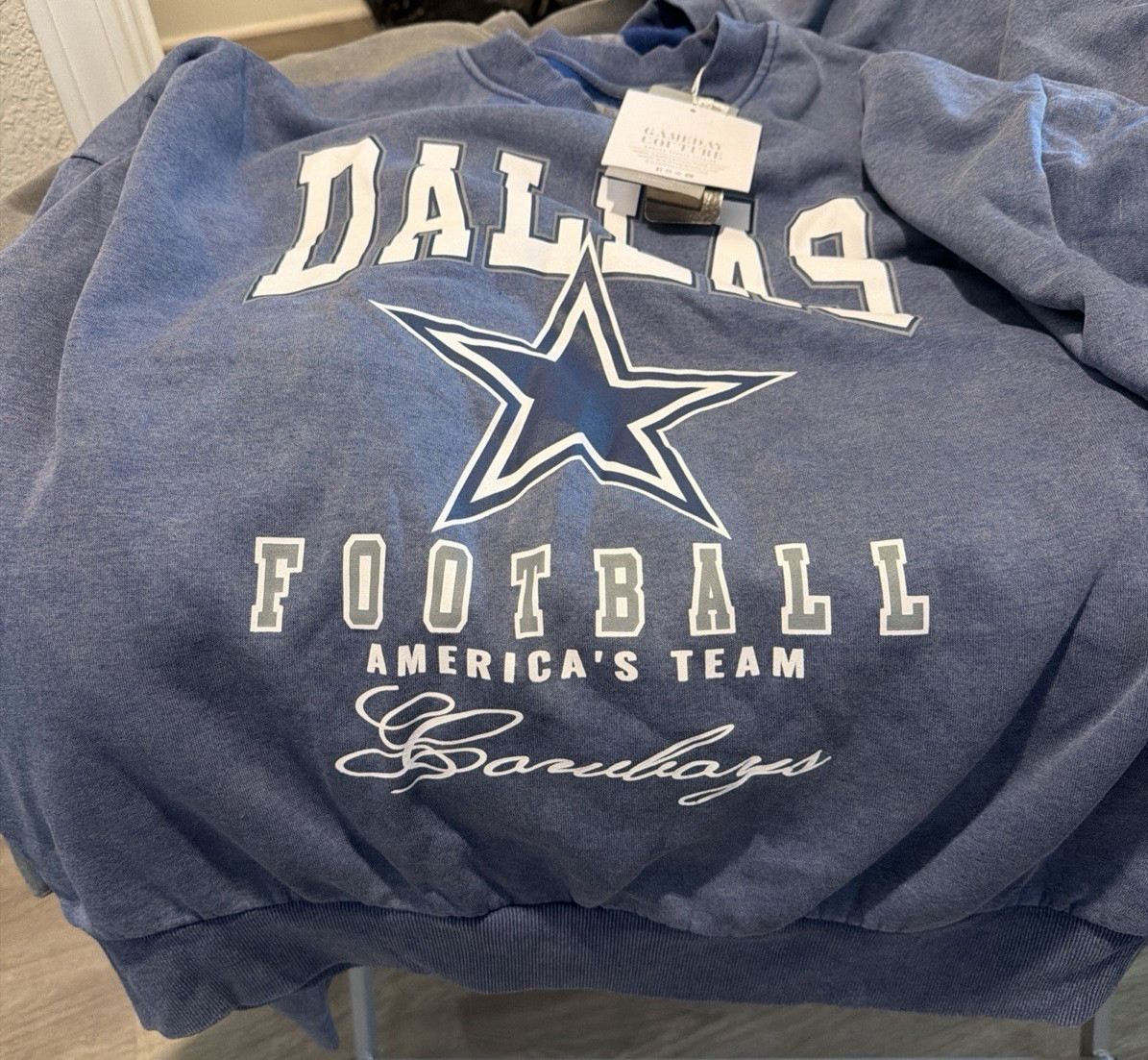 Gameday Couture Dallas Cowboys NFL Crewneck Sweatshirt Top Sz S NWT Gameday Couture Dallas Cowboys NFL Crewneck Sweatshirt Top Sz S NWT