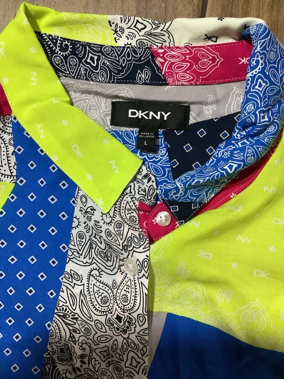DKNY Long Sleepwear Women\'s Size L Sleep/Loungewear Short Sleeve in Multi Color