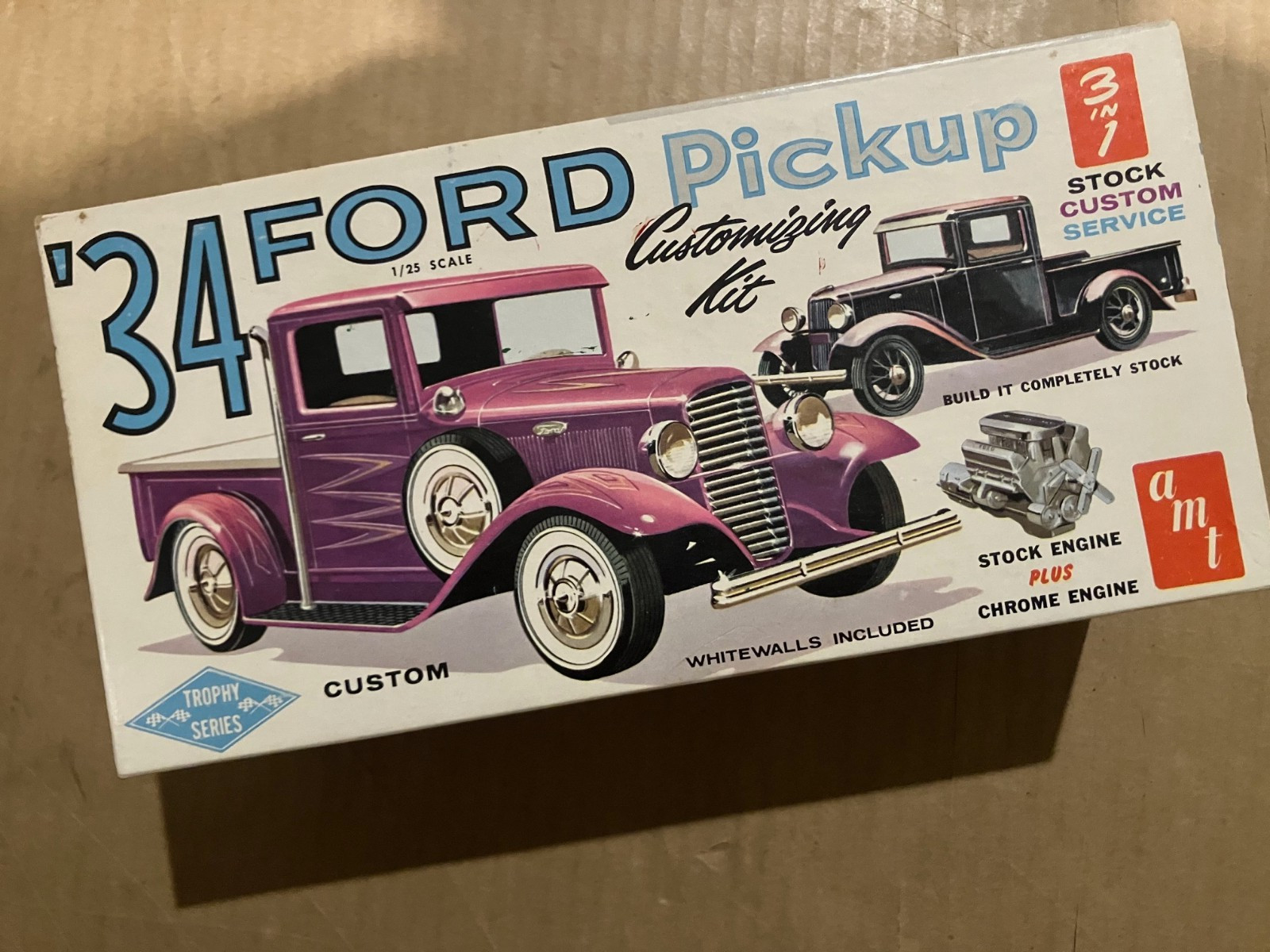 vintage AMT T134  1962 issue 1934 Ford Pickup 34 Ford