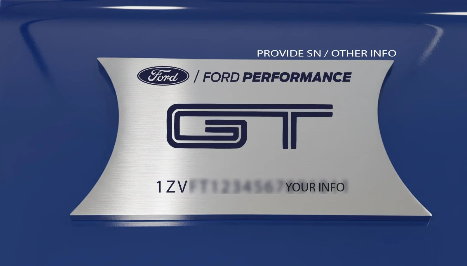 Engraved Dash Plaque Custom Fit for 05-09 Mustang S197 Interior Engraved Dash Plaque Custom Fit for 05-09 Mustang S197 Interior