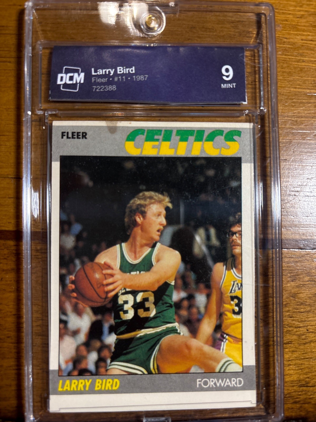1987 Fleer Larry Bird #11 Boston Celtics DCM 9