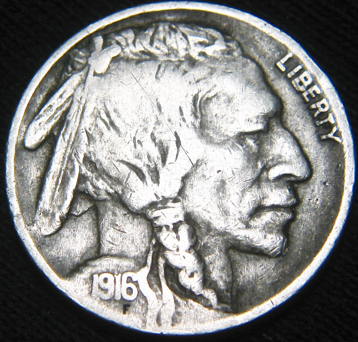 Nice Original 1916-P BUFFALO NICKEL 5¢ FREE S&H LD104NK