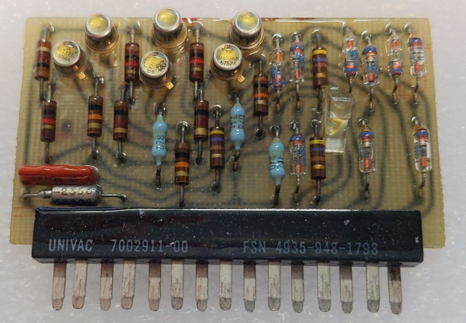 Vintage Univac Computer Circuit Card Assembly  Rare  7002911-00