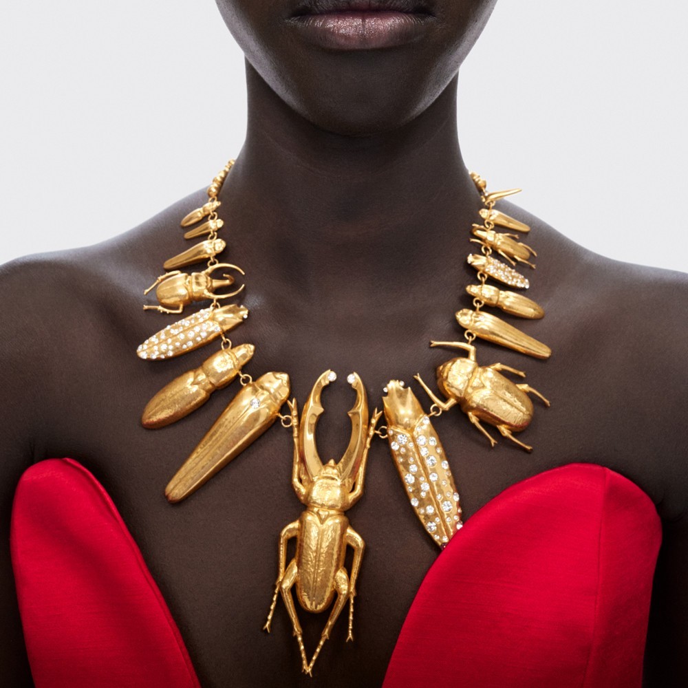 Schiaparelli Inspired Sacred Egyptian Beatle Necklace Schiaparelli Inspired Sacred Egyptian Beatle Necklace