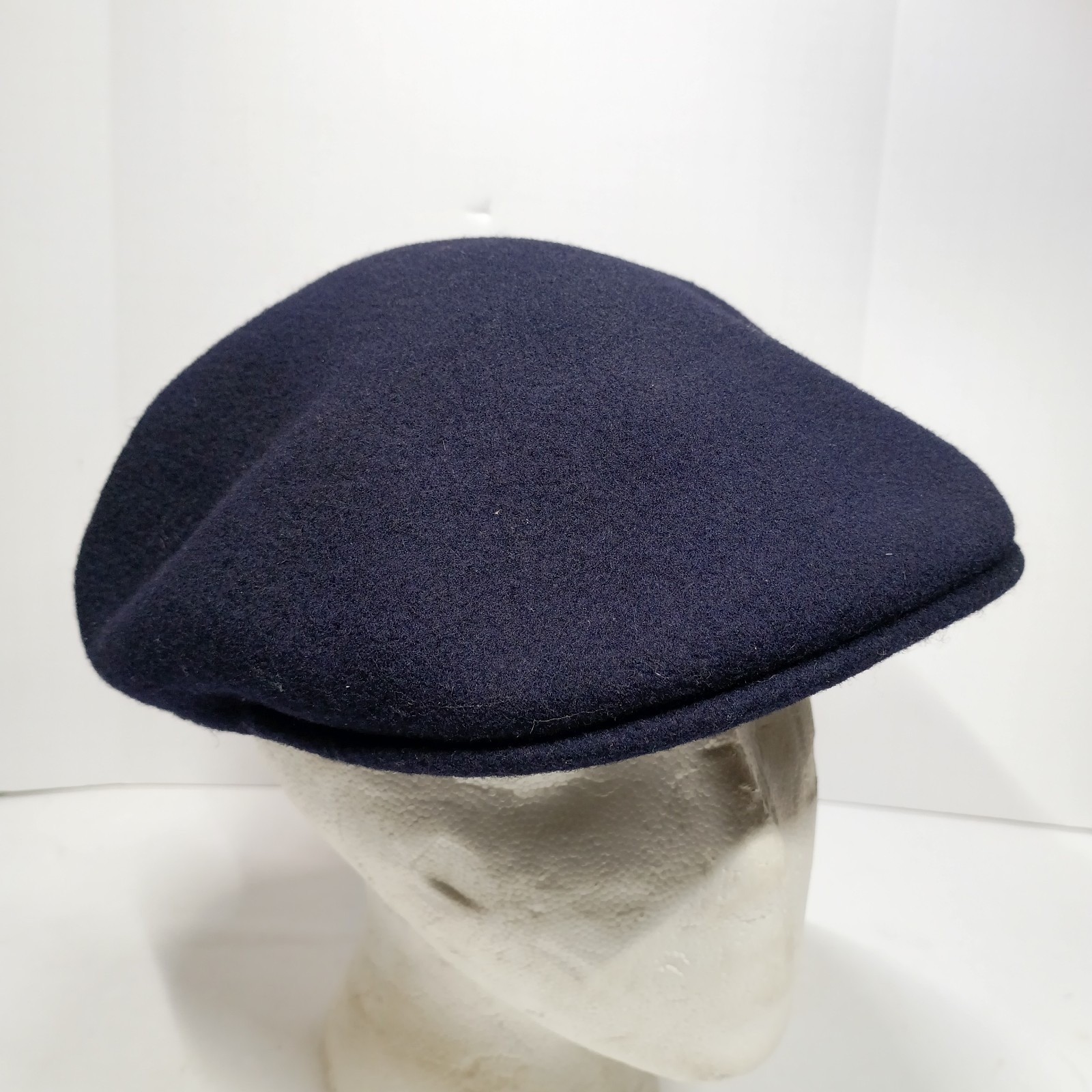 Kangol 504 Earlap Wool Cap Brown Medium Made in England Ribbed Earflaps Vintage