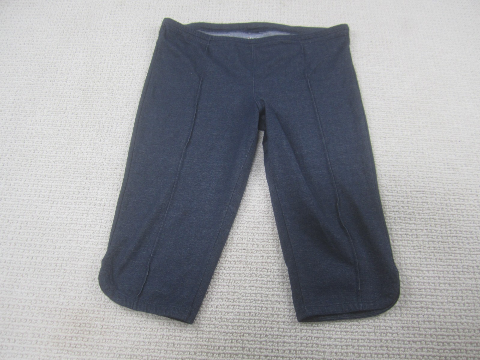 BCG Pants Womens Large Blue Capri Yoga Activewear Spandex Stretch Athletic Gym