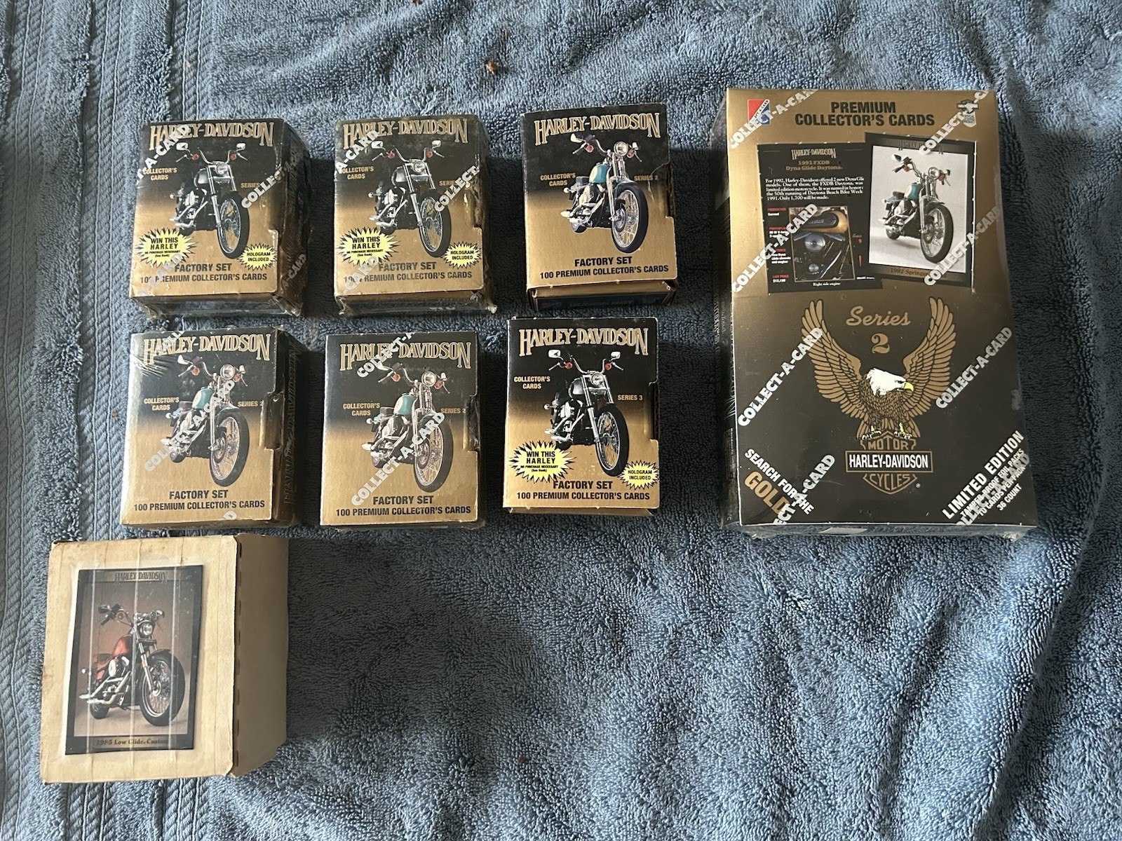 Harley-Davidson Premium Collector\'s Cards Sealed Box (36 Packs Plus 7 Smaller BX