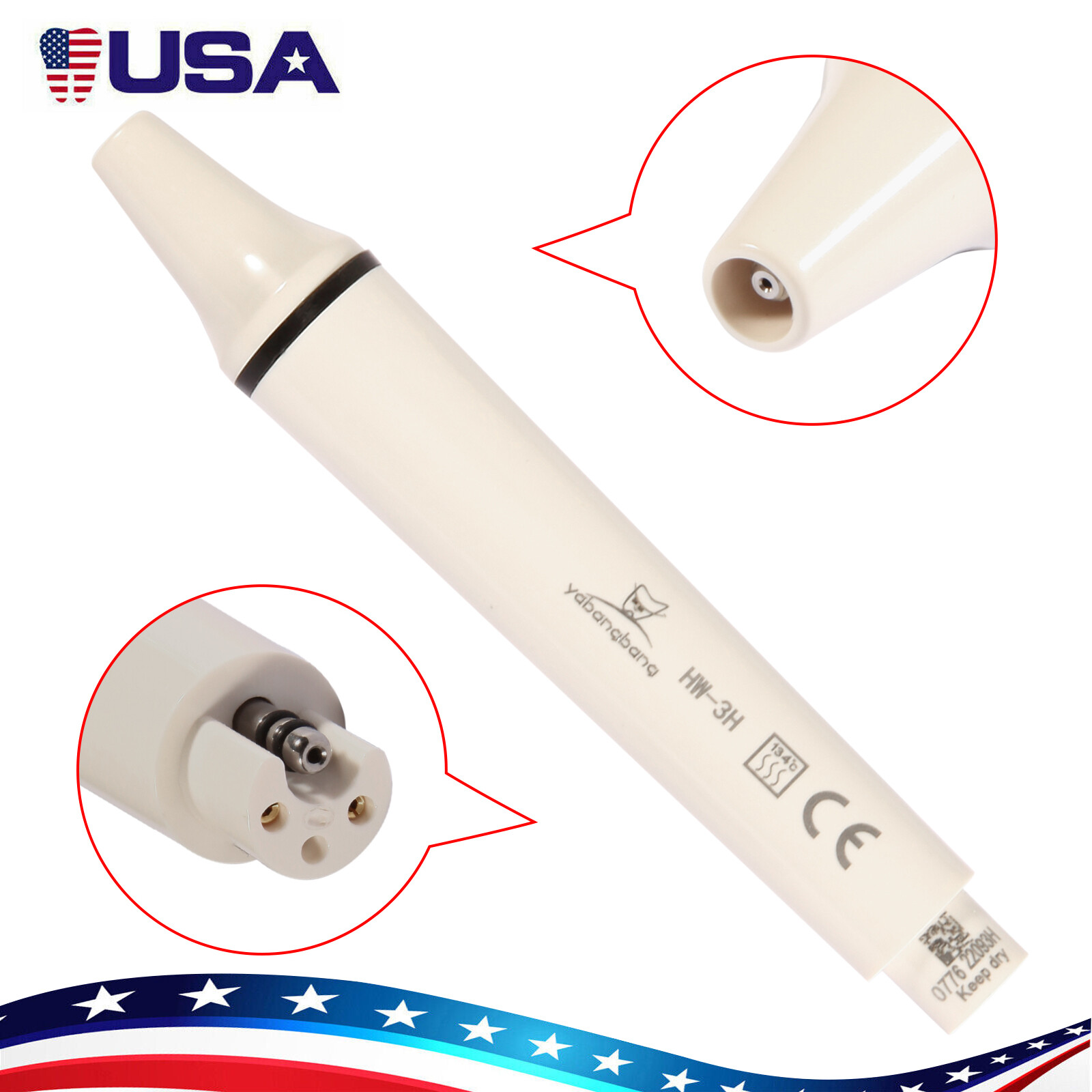 YABANG Dental Ultrasonic Piezo LED Scaler Handpiece Fit SKYSEA/DTE/SATELEC