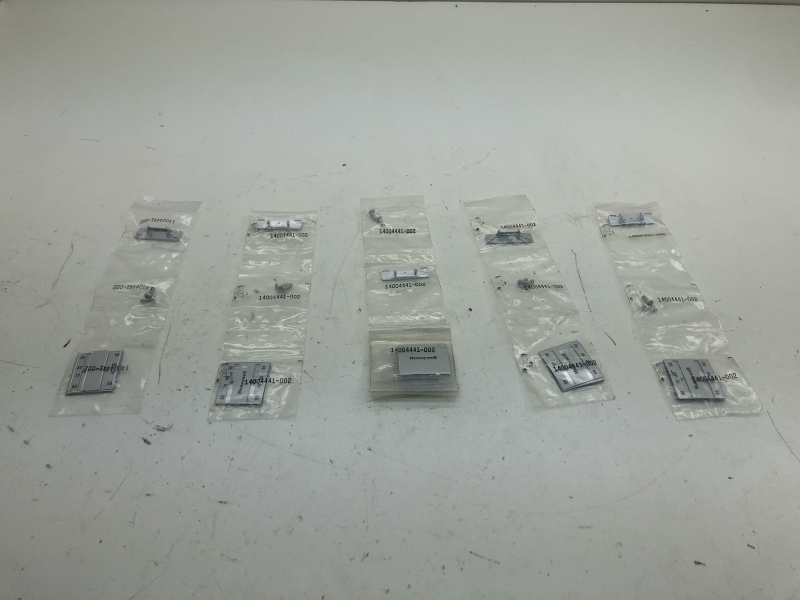(QTY.5) HONEYWELL 14004441-002 PNEUMATIC THERMOSTAT WINDOW INSERT