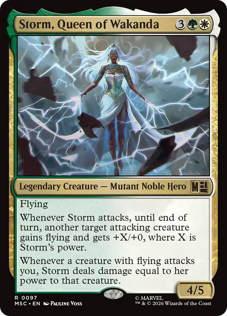 MTG Storm, Queen of Wakanda [Marvel Super Heroes Commander] Near Mint Magic