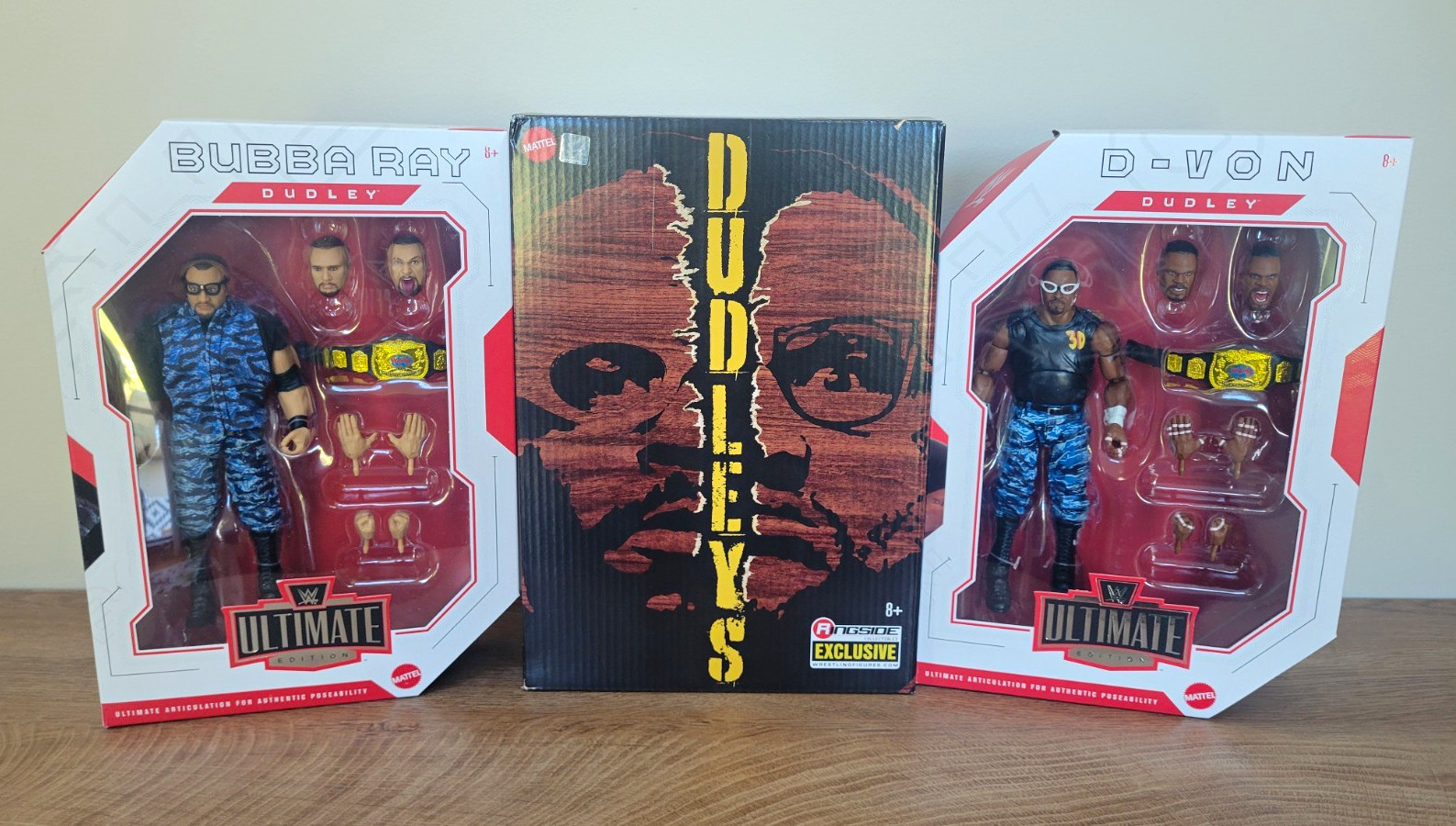WWE Ultimate Edition Ringside Exclusive Dudley Boyz Bubba Ray & D-Von Unopened WWE Ultimate Edition Ringside Exclusive Dudley Boyz Bubba Ray & D-Von Unopened